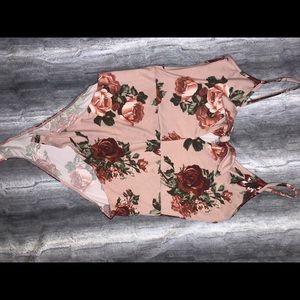 Floral bodysuit.